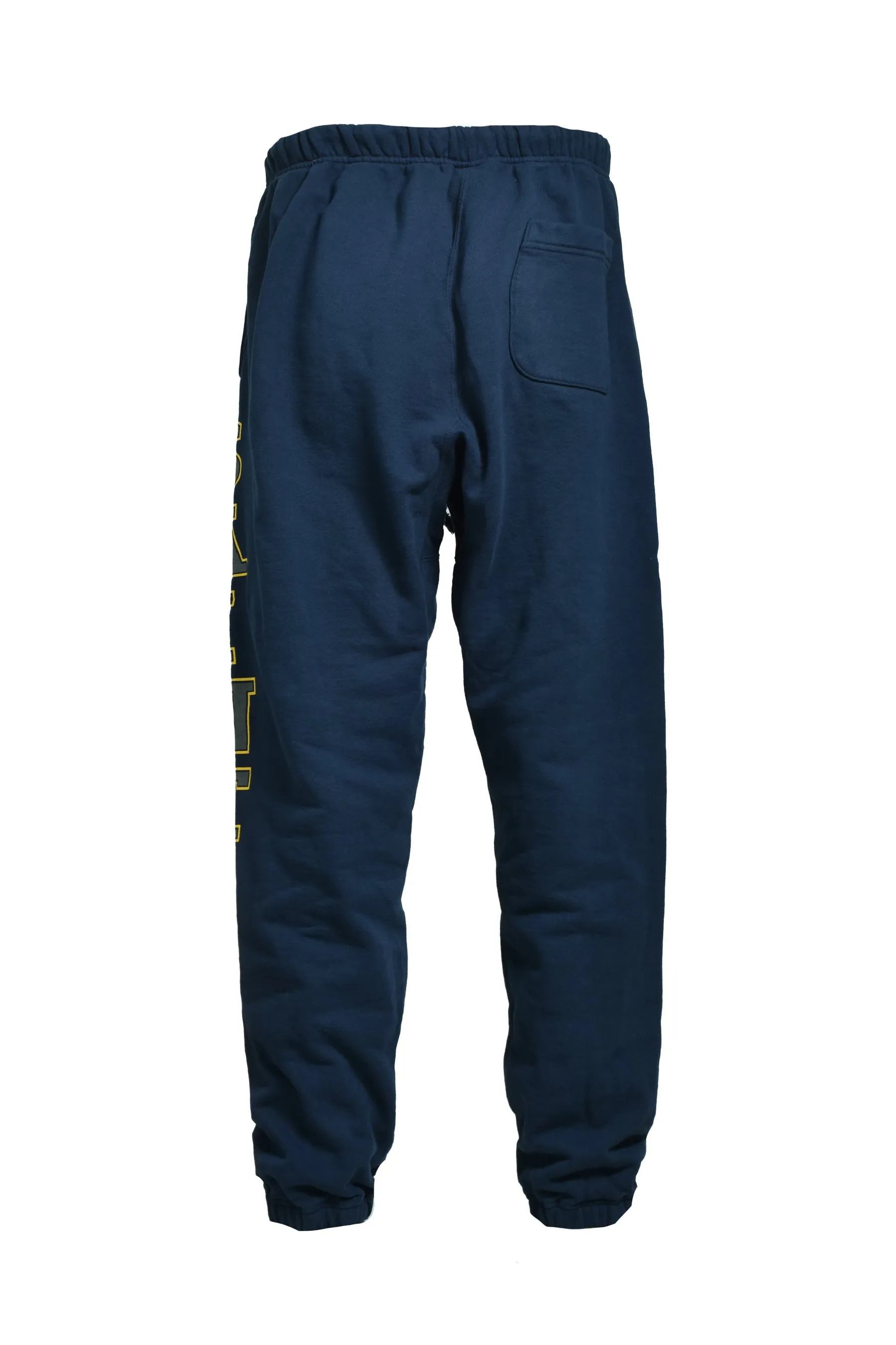 SAINT Mxxxxxx SWEAT PANTS/SAINT/NVY Reflective SAINT sweatpants Blue S-XL Original mold opening Loose tailoring Four needles and six lines boneless technology Top printing technology 3M reflective paste The best reflective effect in the industry Correct version Original consistent main mark/wash mark/cherub anti-counterfeiting